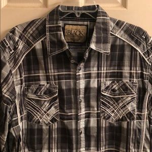 Men’s XL Athletic Fit Buckle Black shirt